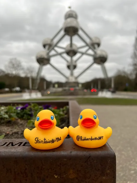 Two Duckz at the Atomium, Brussels